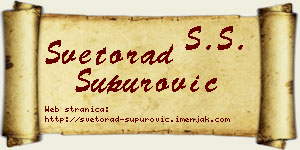 Svetorad Supurović vizit kartica